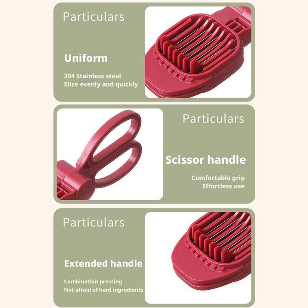 Разлагатель клубники, Разлагатель пластика, Быстрый и безопасный кухонный гаджет, который можно использовать для разложения вареных яиц, мягких продуктов, сосисок, огурцов