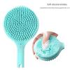 Silicone Double-Sided Bath Brush - Soft Long Handle for Comfortable Adult & Child Back Massage with Free Shipping