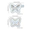 Креативная форма для ароматерапевтической свечи с бантом 3D Подставка-лоток Бабочка Гипсовая форма Ручная работа DIY Форма для смолы Декор для дома