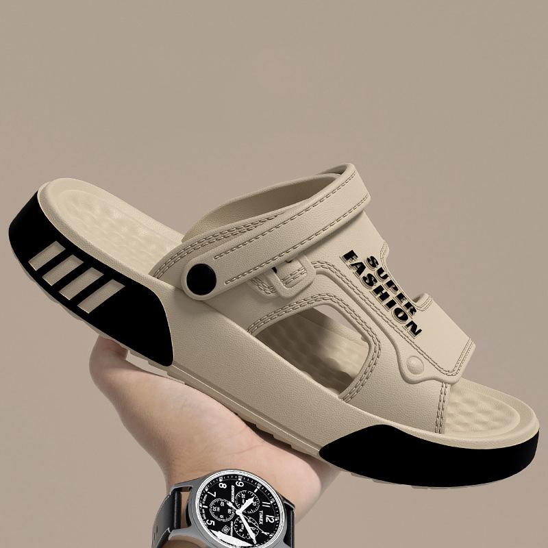 Мужские тапочки летние EVA мягкая подошва платформа шлепанцы сандалии для дома улицы ходьбы пляжная обувь вьетнамки мужская домашняя обувь