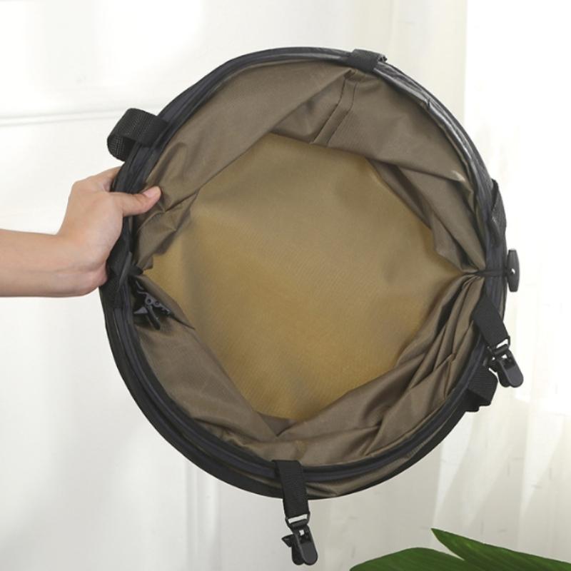 1 шт. Всплывающее мусорное ведро, Уличное портативное складное мусорное ведро для кемпинга, Мусорное ведро для кемпинга, Садовый мешок для мусора, Садовое ведро для листьев