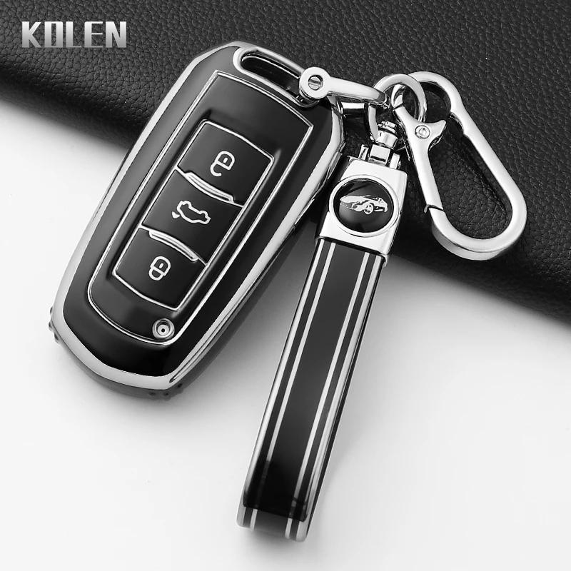 Модный чехол-брелок из ТПУ для автомобильного ключа Geely Emgrand 7 Gx3 Atlas Gs Nl3 Gili Emgrand 7 Ex7 Gt Gc9 Защитный корпус Аксессуары для брелока