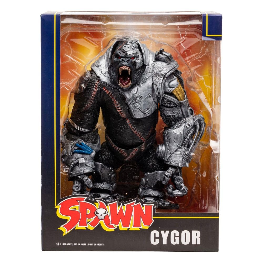 Spawn Saigor Mega Action Figure with base.