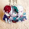 Anime Mening Qahramonlar Akademiyam Midoriya Izuku Bakugou Katsuki Todoroki Shoto Akril Kalit Zanjiri