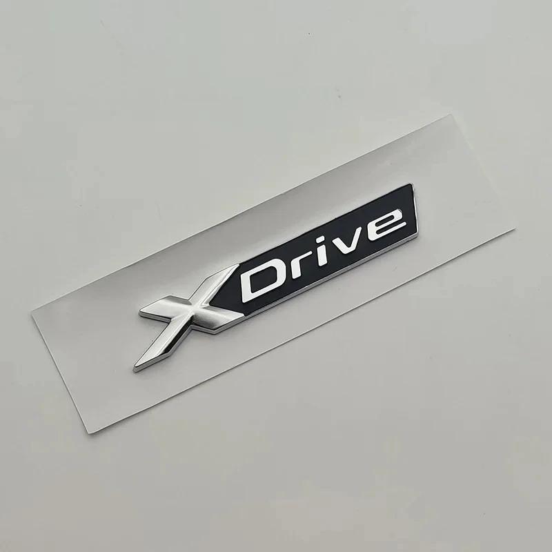 AAAOK1 ABS 3D Chrome Car Trunk Letters 528i 535i 540i Luxury Line Xdrive Emblem Logo Sticker For BMW E60 E34 F10 G30 E39 Accessories
