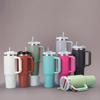 40oz Large Capacity 304 Stainless Steel Vacuum Cup With Handle And Straw Car Water Bottle Cold Mugs Vacuum Flask For Outside