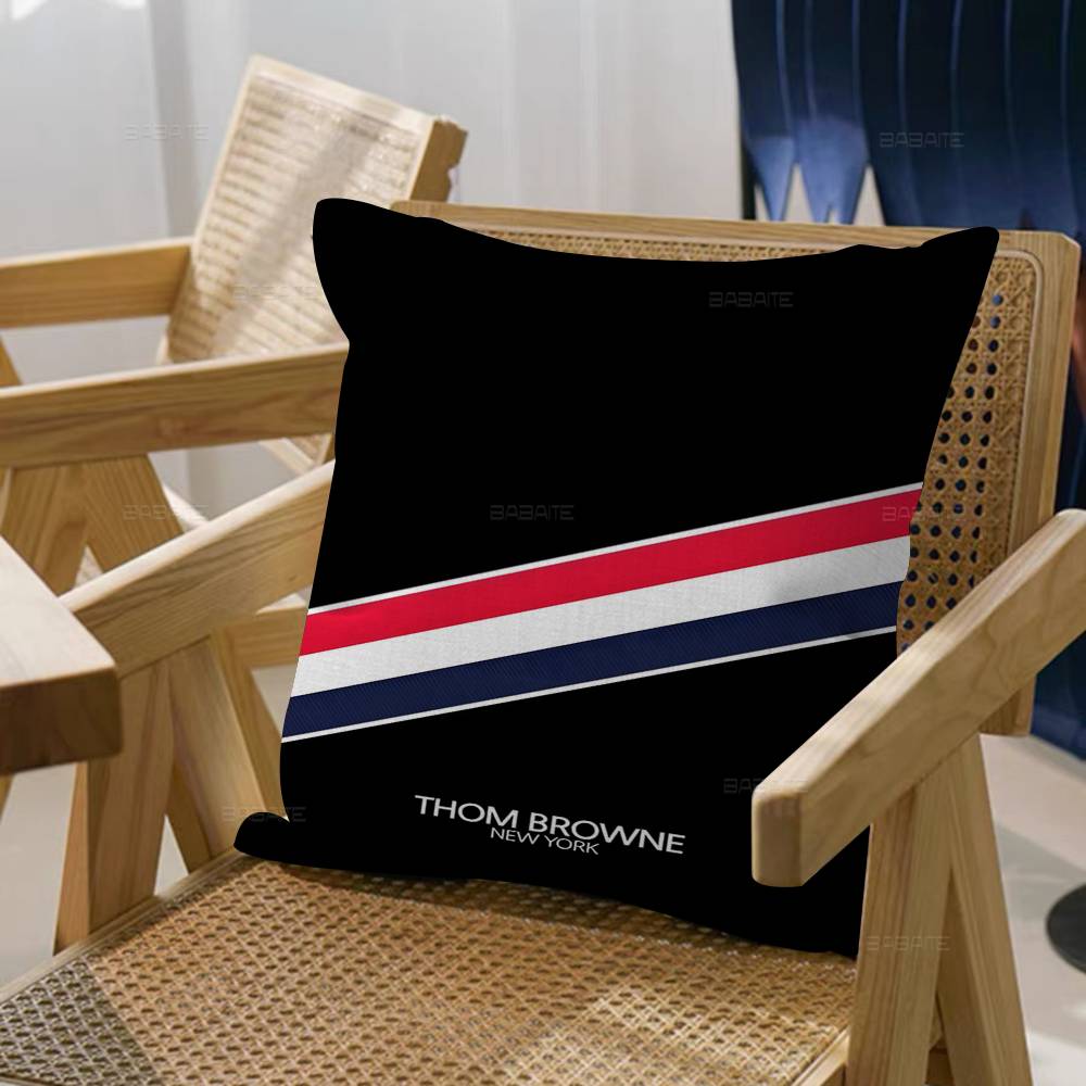 Fashion Brand TThom BBrown Personalized Pillow Cover Kids Bedroom Wild Party Decor Pillowcase Kid Birthday Shower Gift