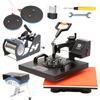 5 In 1 Heat Press Machine Mini Multifunctional Transfer Machine with Slide Rail Function