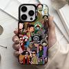 Daria Cool Girl Fashion Чехол для телефона iPhone17,16,15,14,13,12,11 Plus,Pro Max Черный Конфетный серебристый чехол для телефона