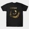 Мужская черная футболка с принтом Static X – Golden Spiral Pulse Печать на бумаге для трансфера без вырезания Хлопковая футболка