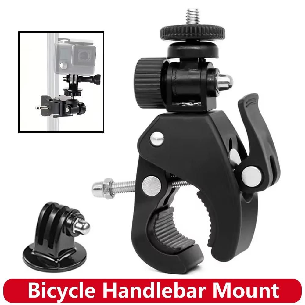 Bicycle Handlebar Mount Bike Holder for GoPro Hero 13 12 11 10 9 8 7 6 5 SJCAM AKASO Insta360 DJI Osmo Action Camera Accessories
