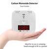 2 Packs Carbon Monoxide Detectors Portable CO Alarm Detector Monitor with LCD Digital Display Sound