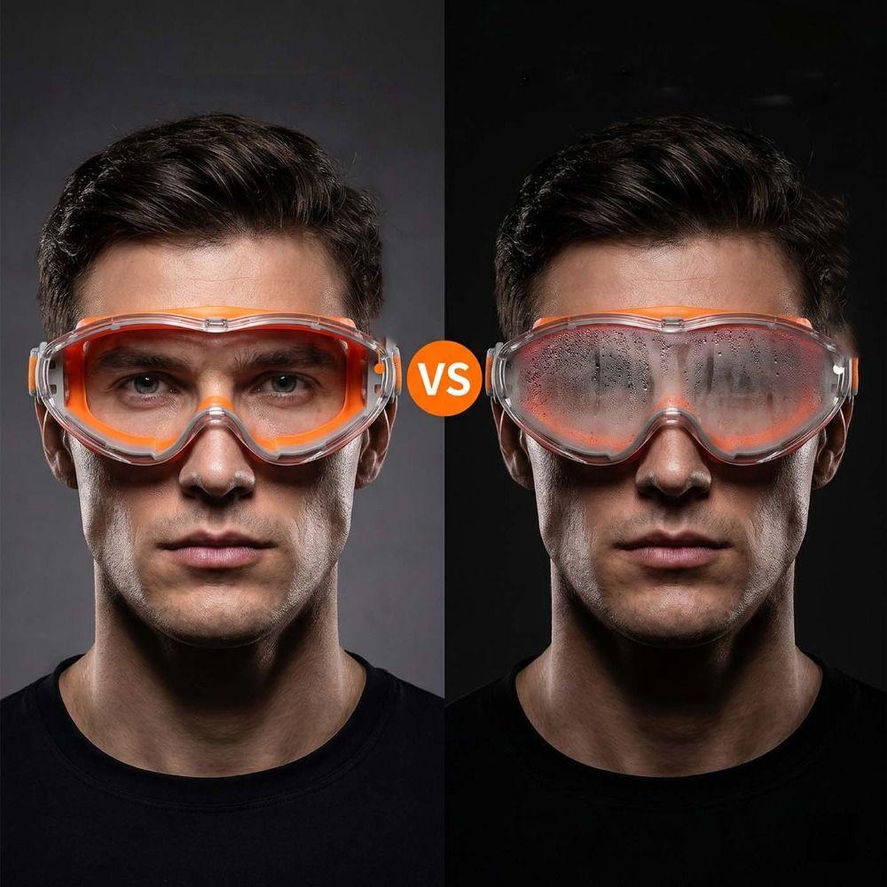 Clear Lens Safety Glasses Anti Scratch Anti Fog Goggles Dust Proof Goggles Eye Protection