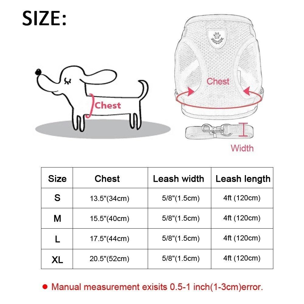 Мягкая сетчатая шлейка - жилет с поводком для домашних животных