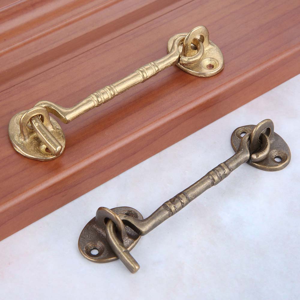 Heavy Duty With Screws Home Improvement Door Buckle Window Lock Cabin Hook Door Lock Hasp Door Bolt