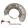 Metal Ring Sizer Measuring Tool Steel Finger Rings Size Measurement Ring Gauge Measure for Wedding Jewelry Sizing Tool