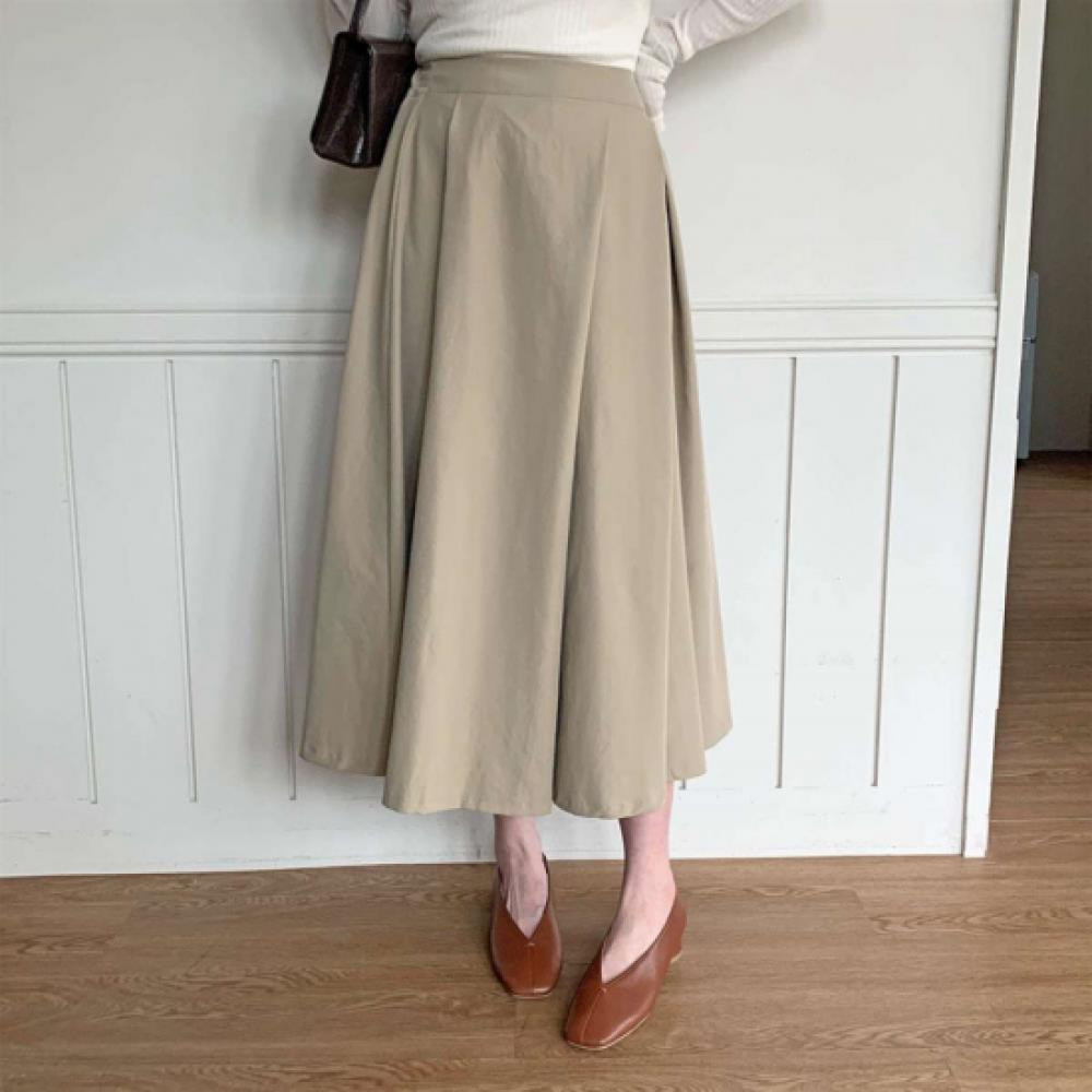 New ArrivAls Open Run Women ClAssic Solid A Line Long Skirt