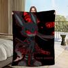 Soft Plush Throw Blanket with Dark Rabbit Design for Sofa Bedroom Office Travel  Perfect Gift Flannel Material