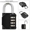 Password Padlocks, 4-digit Industrial Padlock for Gyms