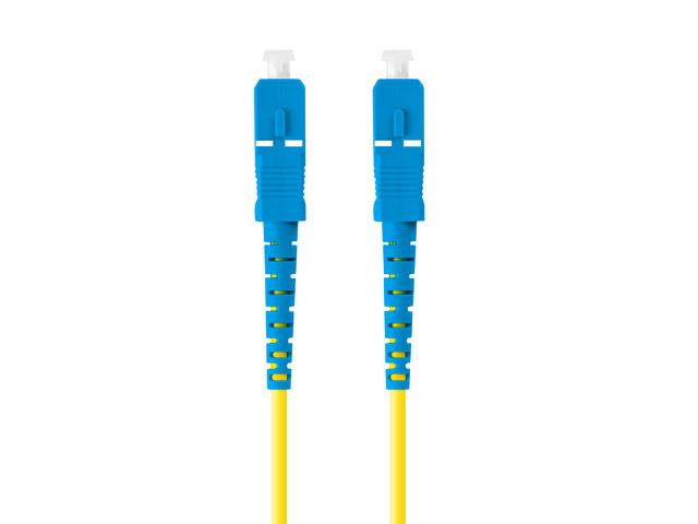 Patchcord światłowodowy Lanberg SM SC/UPC-SC/UPC SIMPLEX 3.0mm LSZH G657A1 2m żółty