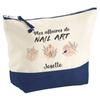Trousse de maquillage - PLANETEE - Affaires de Nail Art Josette - Grand format - Coton - Impression HD (Fabriquée en France)