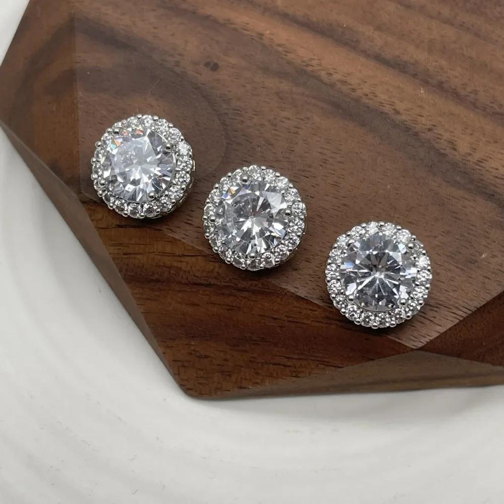 Блестящие роскошные пуговицы из циркония 12,5 мм круглые латунные пуговицы на ножке женские декоративные пуговицы для одежды