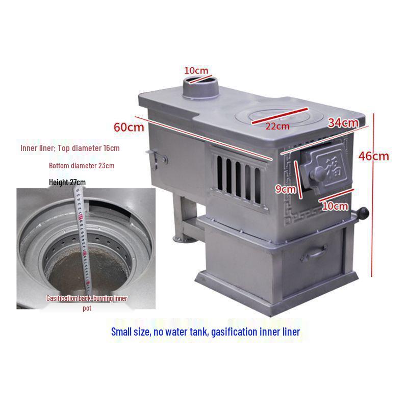 Многофункциональная деревенская отопительная печь Leide Zhu с радиатором, работает на угле и древесном угле для зимнего отопления.