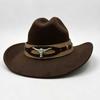 Bull Skull Fedora Hat Ethnic Style Topper Hat Fashion Jazz Top Hat  Women