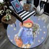 Paddington Bear2 Round Area Rug,Carpet Rug for Living Room Bedroom Sofa Playroom Decor,Non-slip Floor Mat