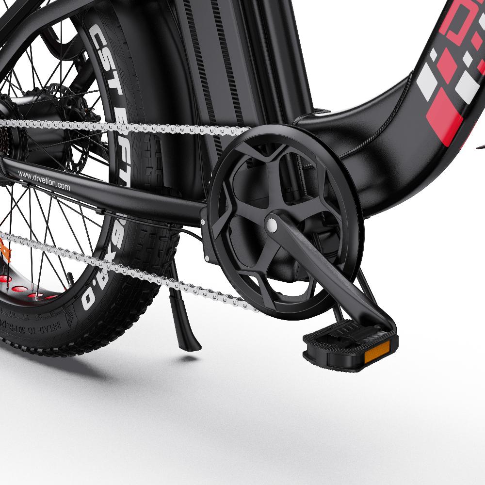 Городской электровелосипед Drvetion CTR26 1000 Вт с батареей 48 В 15/20 Ач, крутящим моментом 100 Нм, полной подвеской, гидравлическими дисковыми тормозами, задним багажником. Идеален для ежедневных поездок и использования на природе.