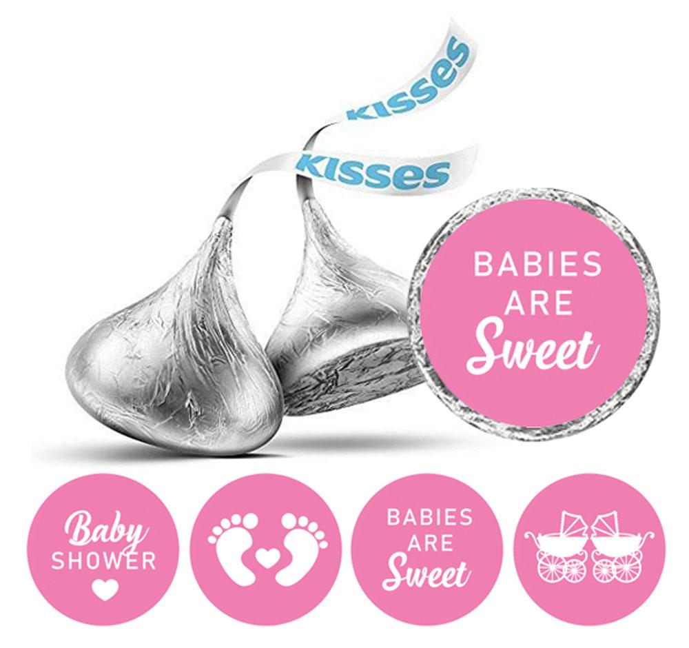 Сувенирные поцелуи шоколадные этикетки наклейки для вечеринки по случаю рождения ребенка 190 шт.