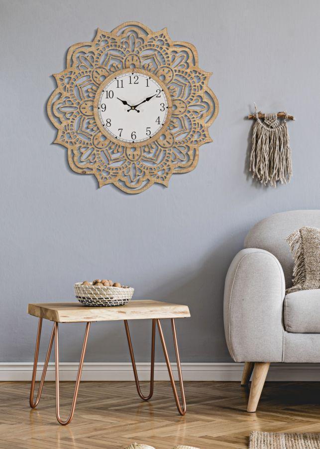 Wall Clock Carving Cm Ø 60X4,5