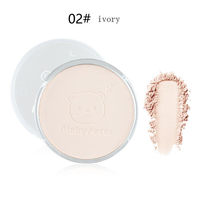 Little Bear Light Feather Powder Стойкий консилер Рассыпчатая пудра Осветляет цвет лица Не легко снимается Пудра для макияжа