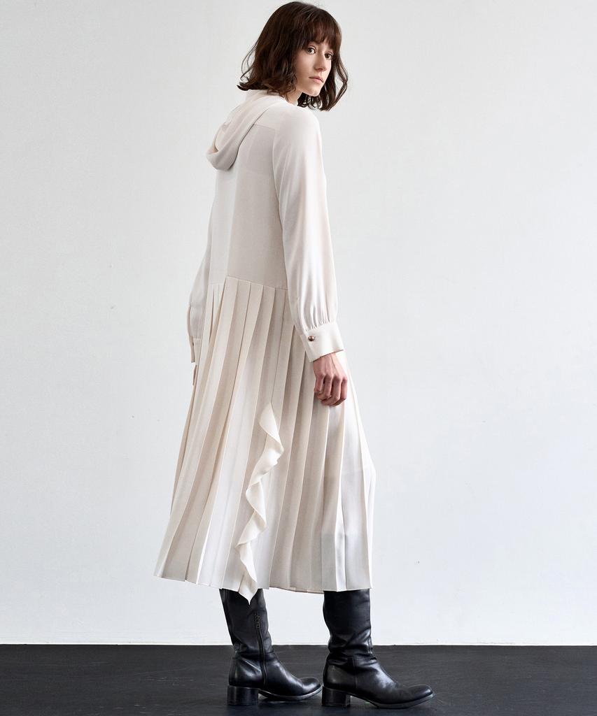 MITTE Hood Pleats Dress_Cm