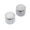 Musiclily Pro Inch-Tone Steel Dome Knobs, Mother of Pearl, Chrome, for USA Electric Guitars and Basses (Set of 2)