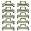10pcs Fixed Clamp Fasten Clip for 35mm DIN Rail (Metal Model 11)