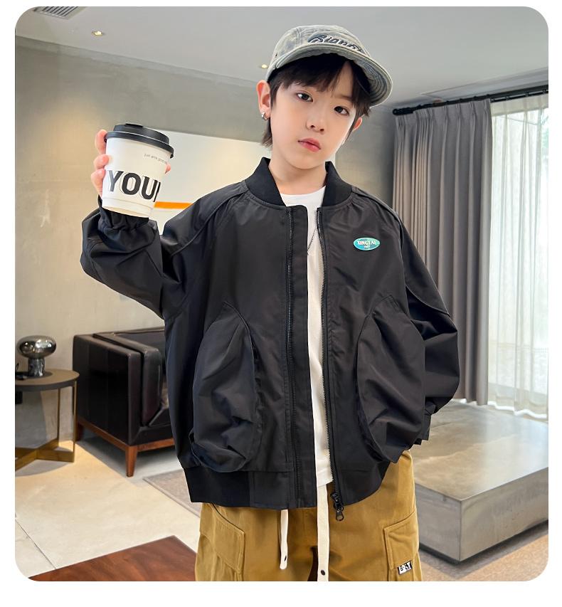 Boys' jacket, spring and autumn styles, new children's spring clothes, baseball jerseys, big children's spring tops, cool and stylish