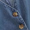 Women Fashion Front Button Denim Waistcoat Vintage V Neck Sleeveless Female Outerwear Chic Vest Tops