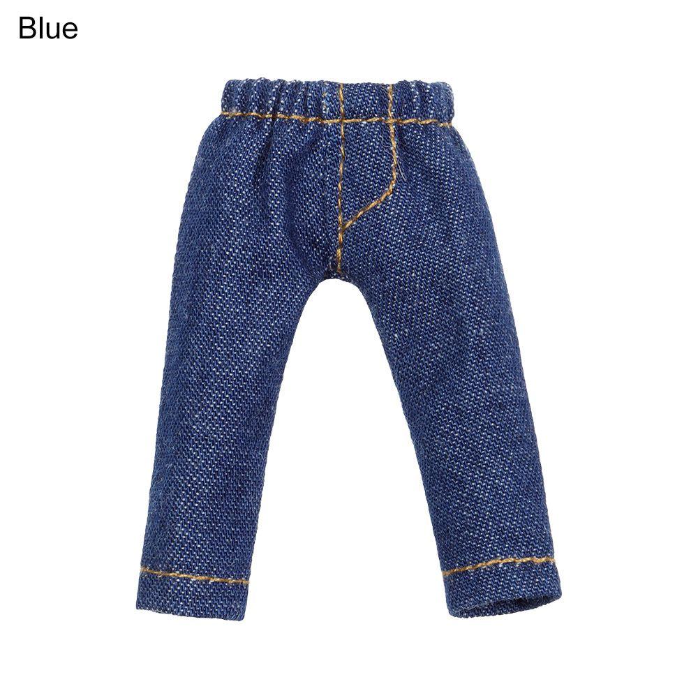 Fashion Casual Wears 1/11 1/12 Doll Leather Pants Clothes Accessories Dolls Trousers Denim Jeans