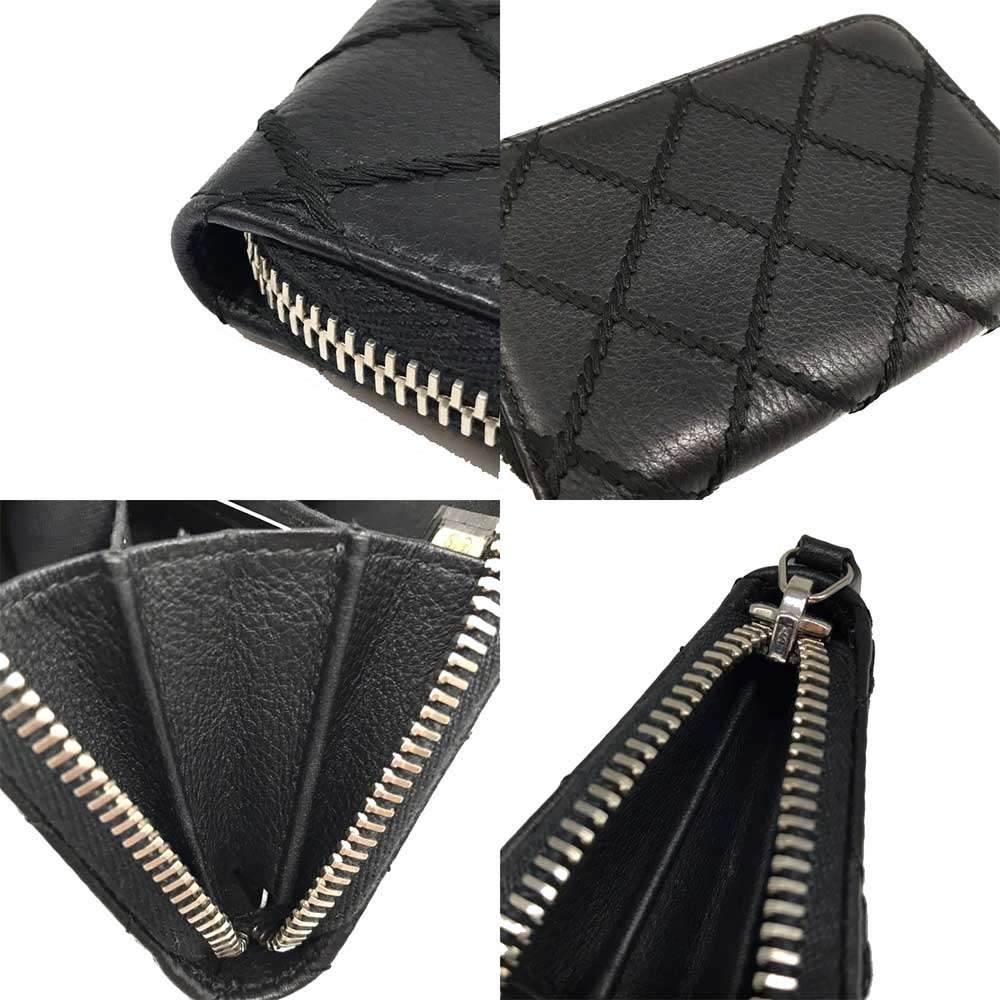 Used CHANEL Wild stitchCoin case leather Women
