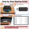 New Tech Hifi CD Player For Home& Car Bluetooth, USB Ripping Functionality, CD Ripper, External High-Fidelity Player