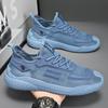 Men's Summer New Hollow Breathable Mesh Shoes, Youth Casual Versatile Soft Sole Wear-resistant Running Sports Trendy Shoes