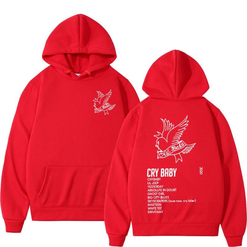 Худи с принтом музыкального альбома рэпера Lil Peep CryBaby Мужские Женские Мода Хип-Хоп Оверсайз Толстовка Осень Зима Флис Теплые Пуловеры