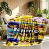 Custom Name Personalized Saint Seiya Print Blanket, Home Decor, Bedroom, Sofa, Camping, Couch, Gifts for Birthday Christmas