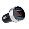 Универсальный светодиодный дисплей громкости, двойной USB-порт, 3,1 А, гнездо для автомобильного зарядного устройства для быстрой зарядки
