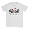 Friends Stephen King Horror Characters T Shirts for Men Women Cotton T-Shirt Cartoon Fashion Tee Shirt Short Sleeve Tops Unique