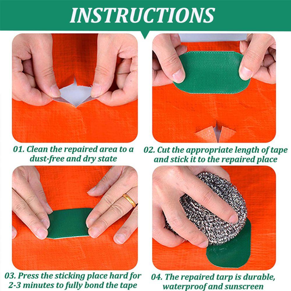 7.5M Тент Стекловолокно Прочная Палатка Ремонтный Холст Клейкие Заплатки Дождевая Ткань Ремонтная Лента