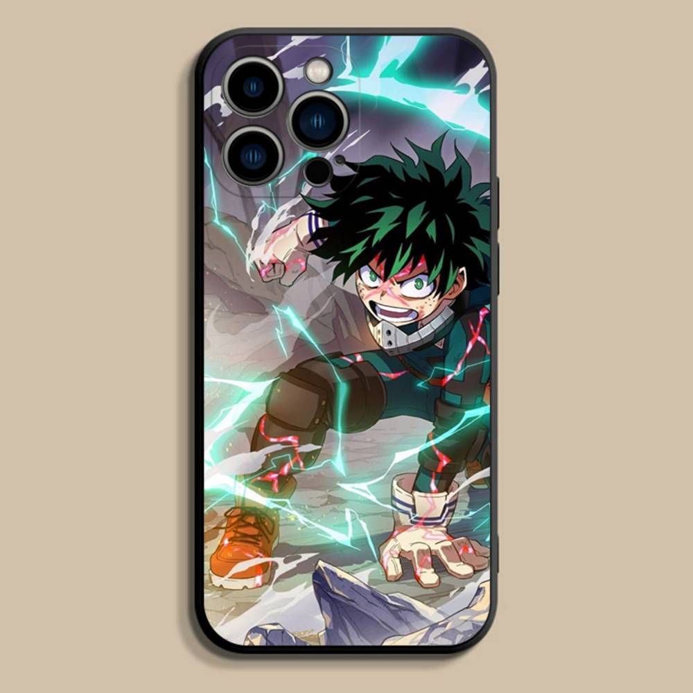 My Hero Academia D-Deku Phone Case For iPhone 17,16,15,14,13,12,Pro,Max,Plus,E,SE4,Air,Mini Black Soft Cover