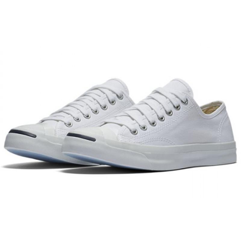 Converse Кеды Jack Purcell на шнуровке, низкие, парусиновые, унисекс, белые