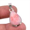 Подвеска из чистого серебра 925 пробы с натуральным розовым опалом ручной работы 1,50 дюйма b1q65